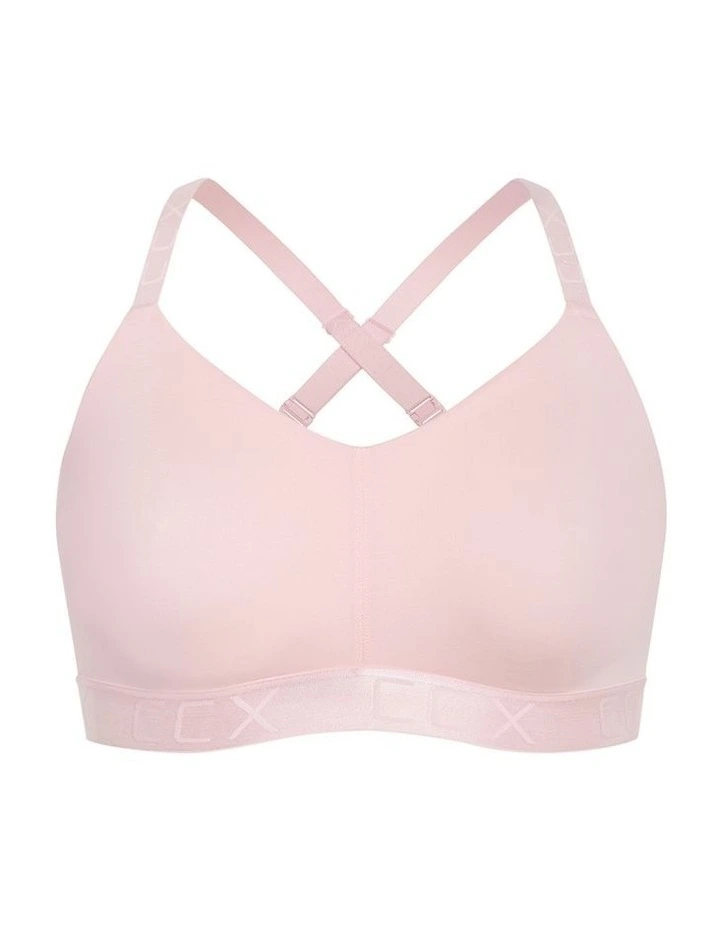 Plus Size Signature CCX Wireless Bra  in pink icing image 3
