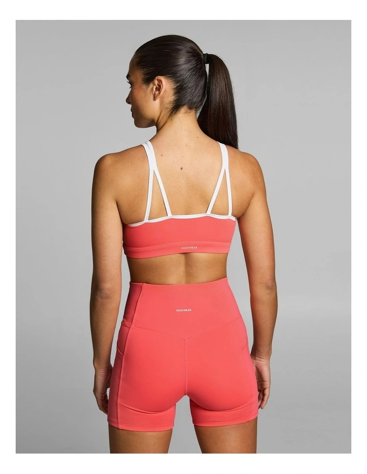 Gym & Swim Medium Support Sports Bra Papaya image 2