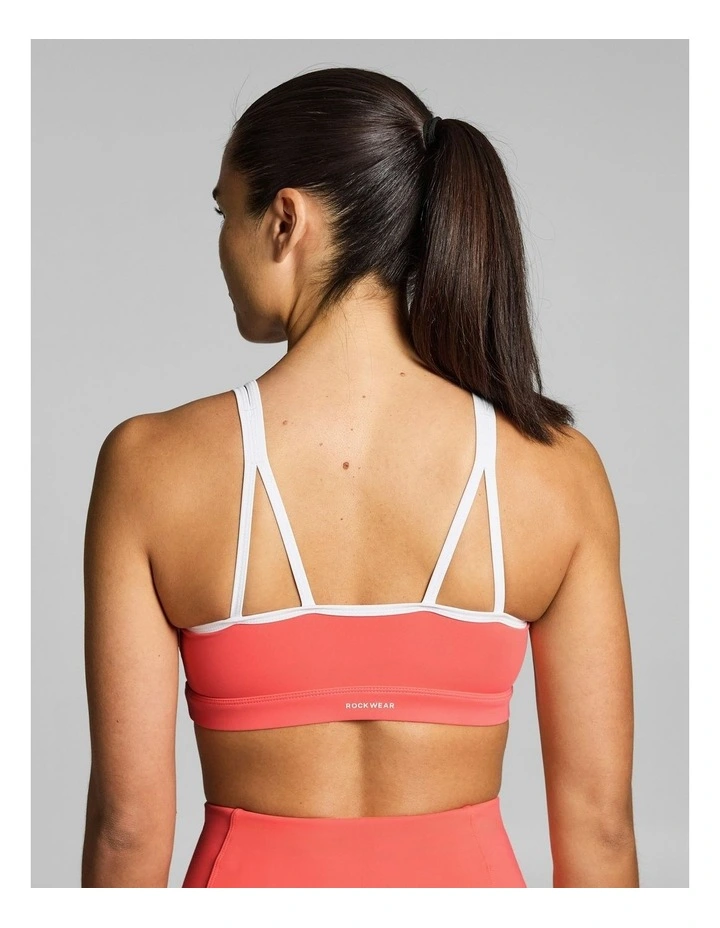 Gym & Swim Medium Support Sports Bra Papaya image 5
