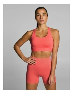 Gym & Swim High Support Adjustable Sports Bra Papaya