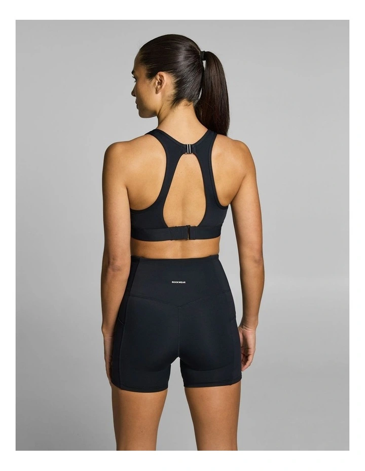 Gym & Swim High Support Adjustable Sports Bra Matt Black image 2