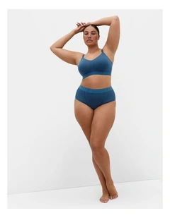 Plus Size Signature CCX Wireless Bra in Poseidon