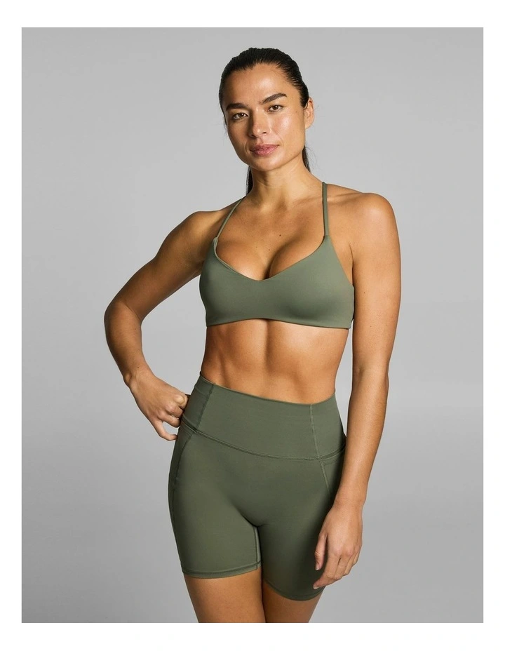 Strappy Low Support Sports Bra Moss image 3