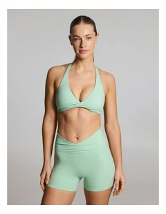 Twist Front Low Support Sports Bra Apple