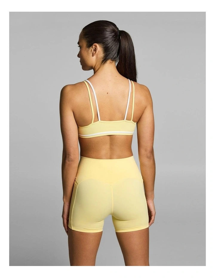 Contrast Strappy Low Support Sports Bra Buttercup image 2