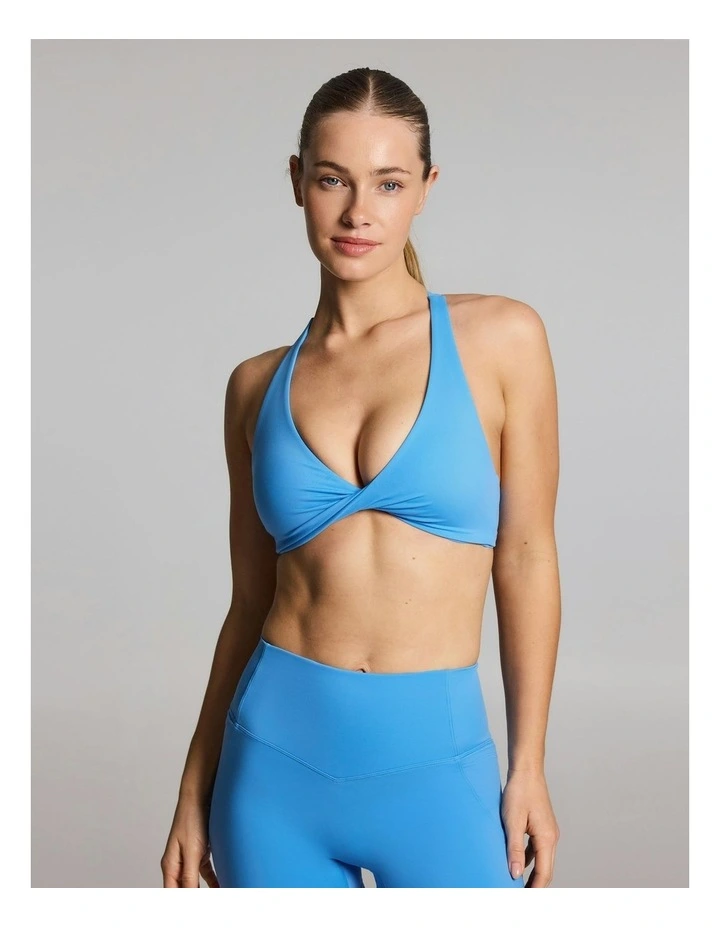 Twist Front Low Support Sports Bra Mykonos image 1