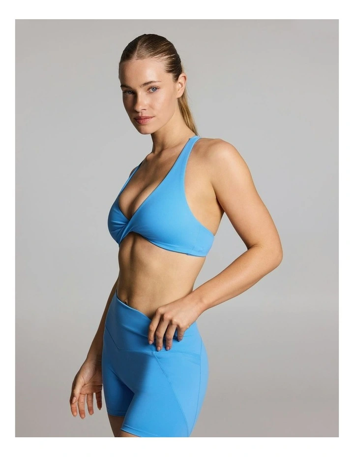 Twist Front Low Support Sports Bra Mykonos image 3