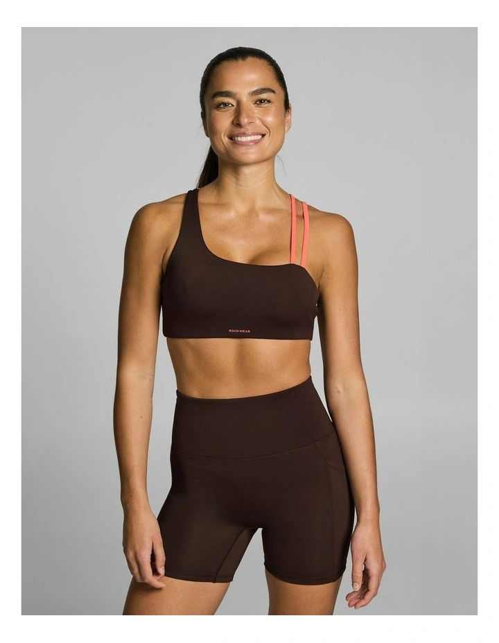 Gym & Swim Medium Support Sports Bra Espresso image 1