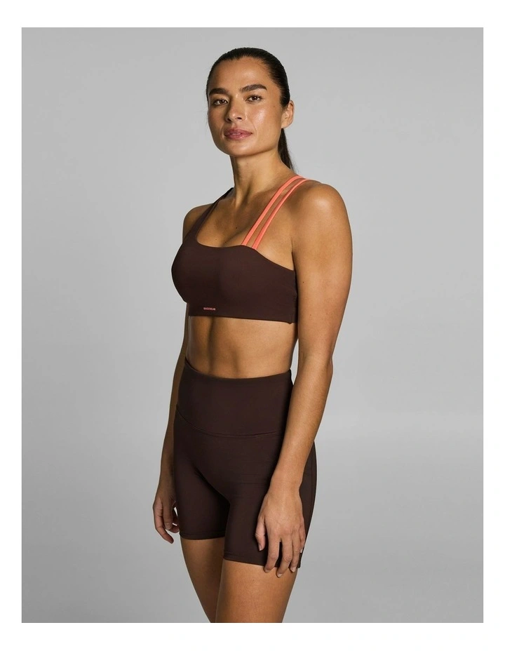 Gym & Swim Medium Support Sports Bra Espresso image 3
