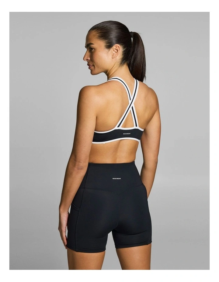 Gym & Swim Low Support Sports Bra Matt Black image 2