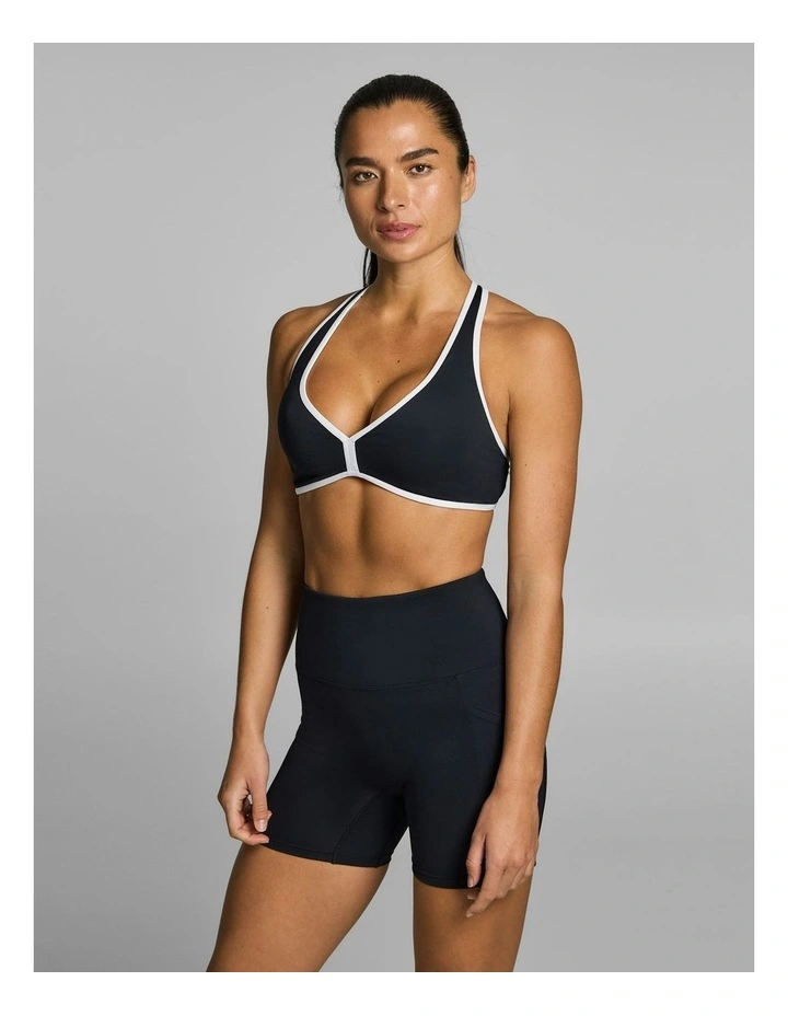 Gym & Swim Low Support Sports Bra Matt Black image 3