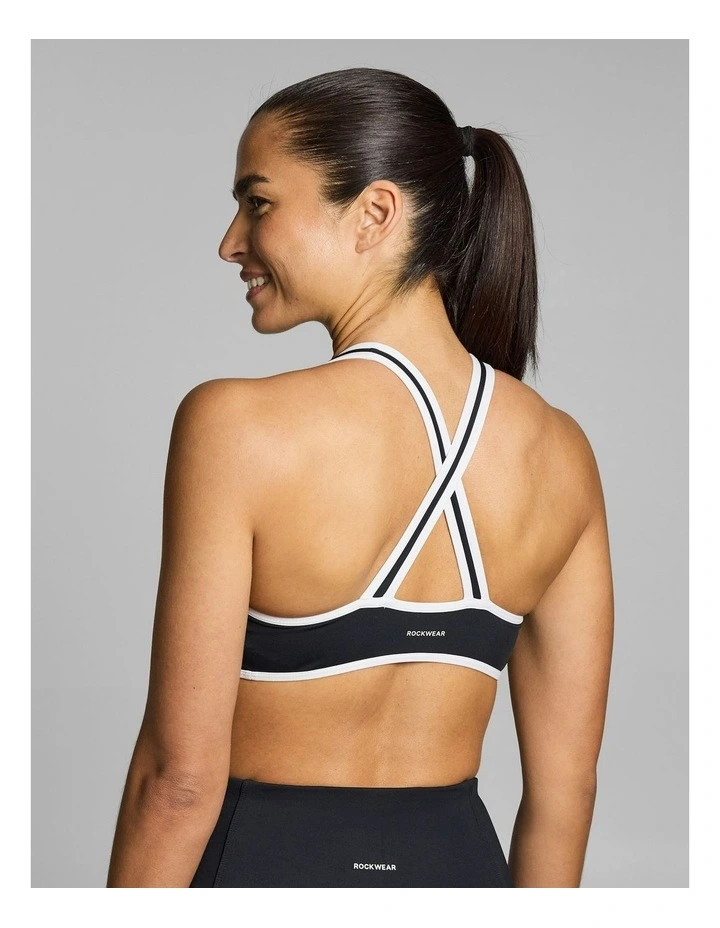 Gym & Swim Low Support Sports Bra Matt Black image 4