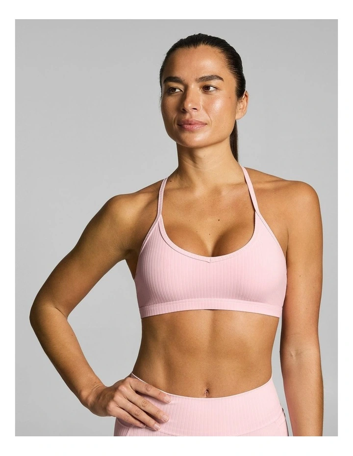 Rib Low Support Sports Bra Rosewater image 4