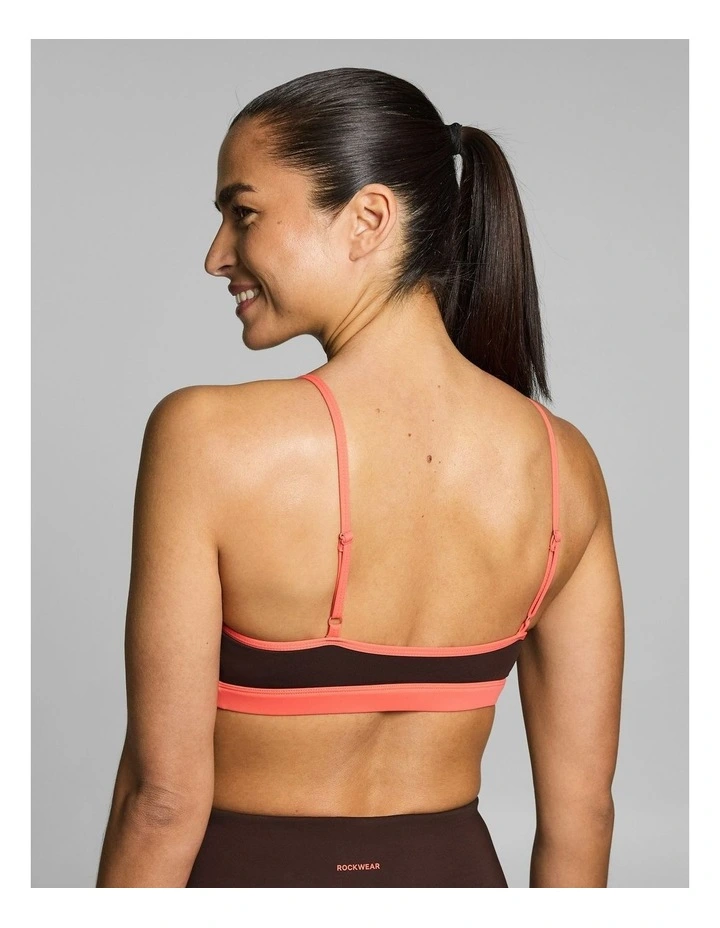 Gym & Swim Medium Support Sports Bra Espresso image 4