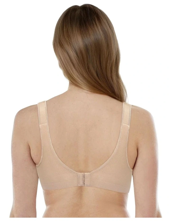 Seamless Unlined Wide Strap Comfort Bra image 2