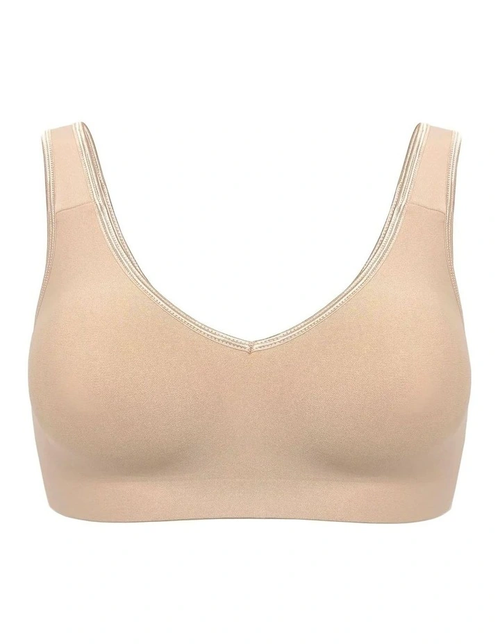 Seamless Unlined Wide Strap Comfort Bra image 6