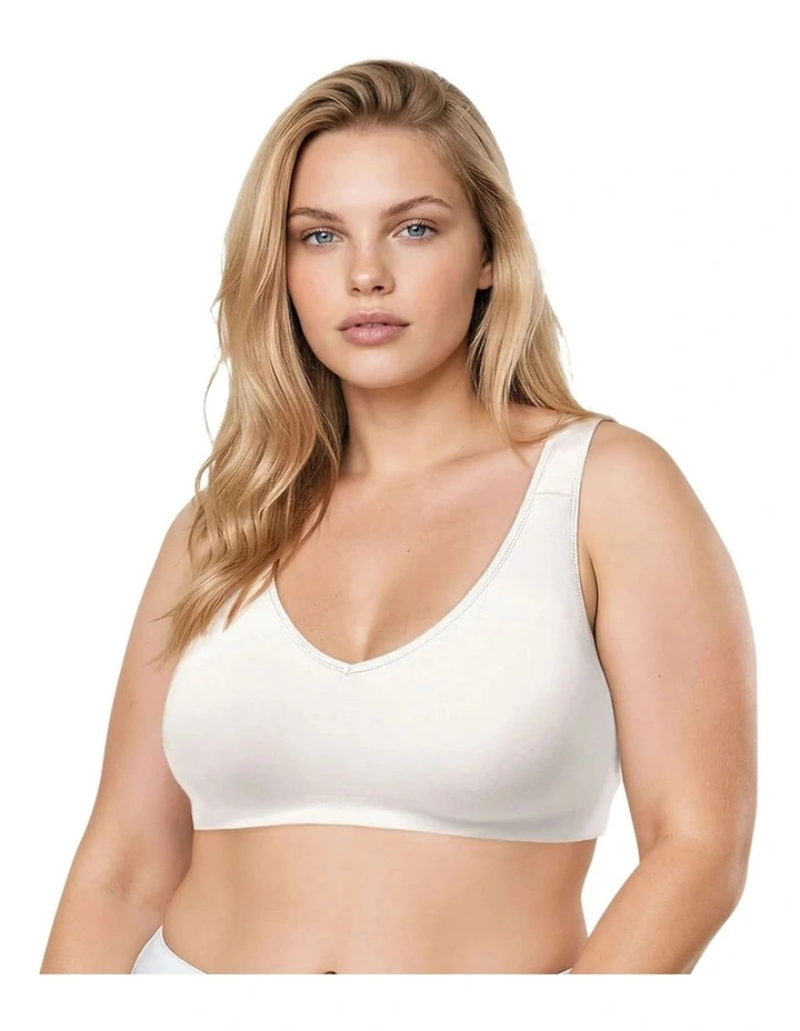 Seamless Unlined Wide Strap Comfort Bra image 5