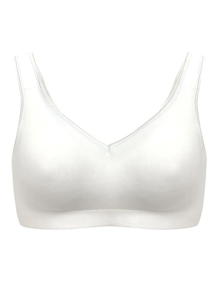 Seamless Unlined Wide Strap Comfort Bra image 6
