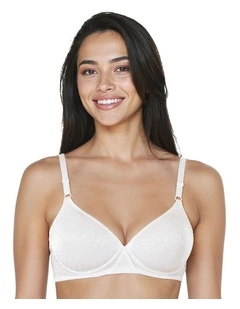 Cotton Jacquard Lightly-Padded Wirefree Bra