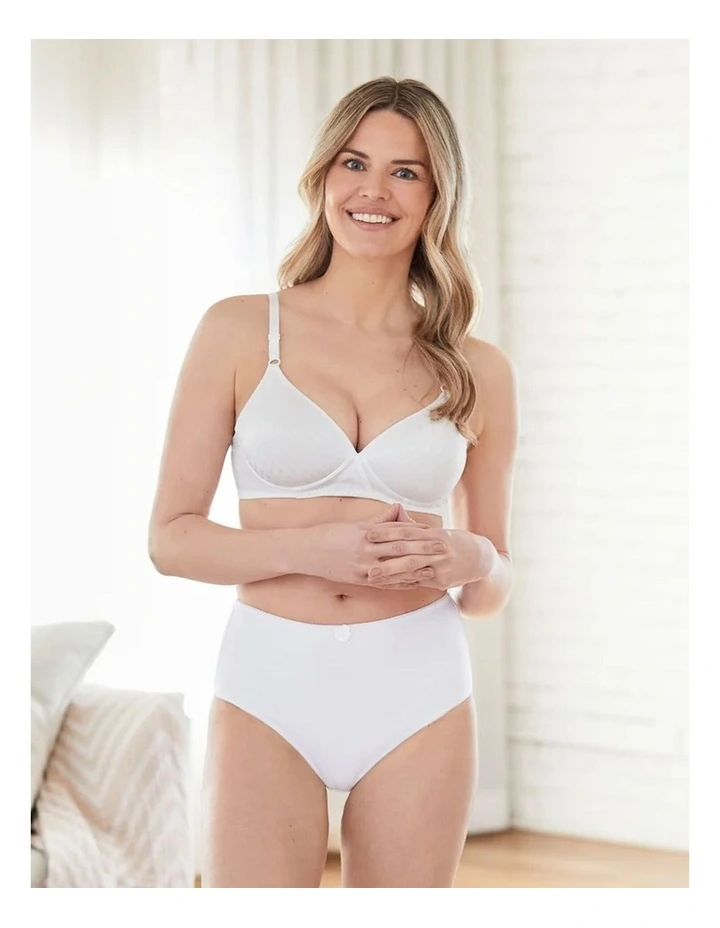 Cotton Jacquard Lightly-Padded Wirefree Bra image 3