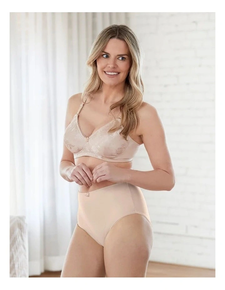 Floral Jacquard Lightly-Lined Wirefree Bra image 3