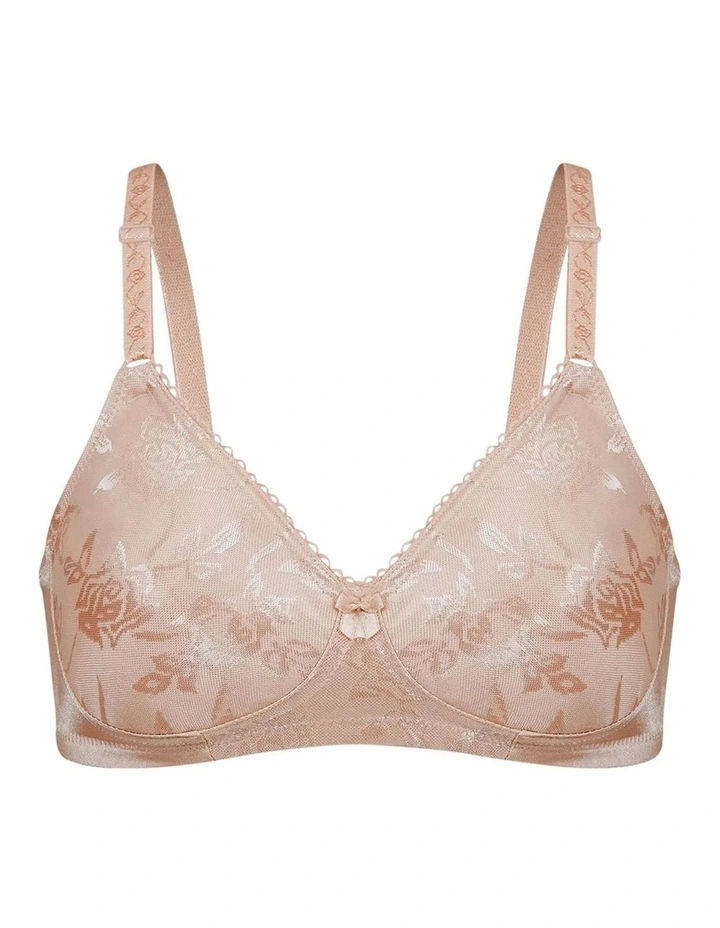Floral Jacquard Lightly-Lined Wirefree Bra image 5
