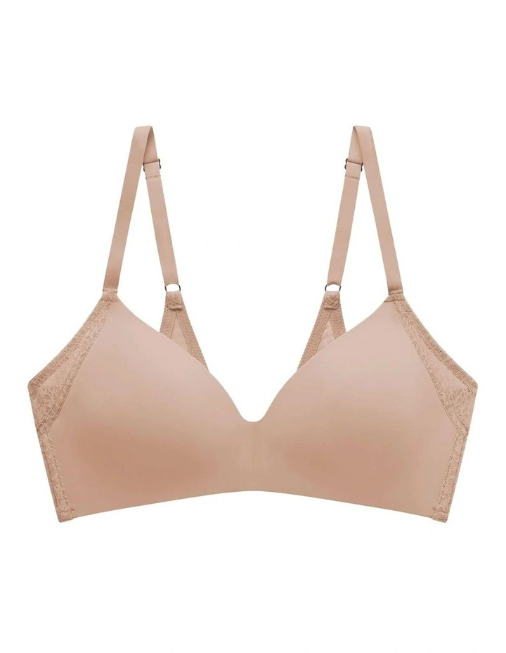 Pretty Smooth Padded Wirefree T-Shirt Bra With Lace image 6