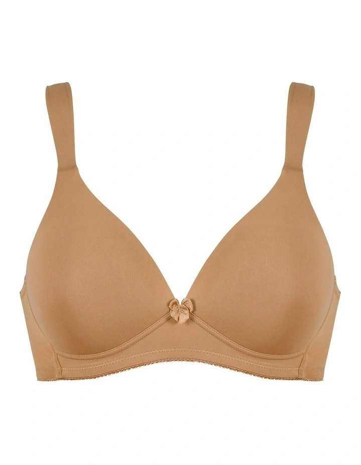 Padded Wirefree T-Shirt Bra with Wide Straps image 3