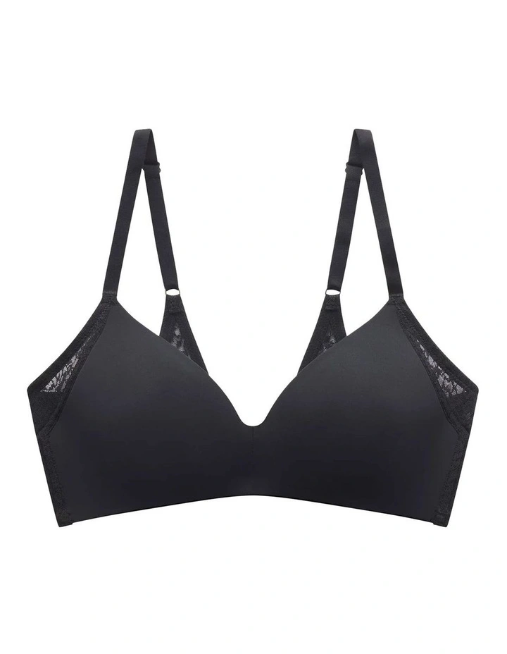 Pretty Smooth Padded Wirefree T-Shirt Bra With Lace image 6