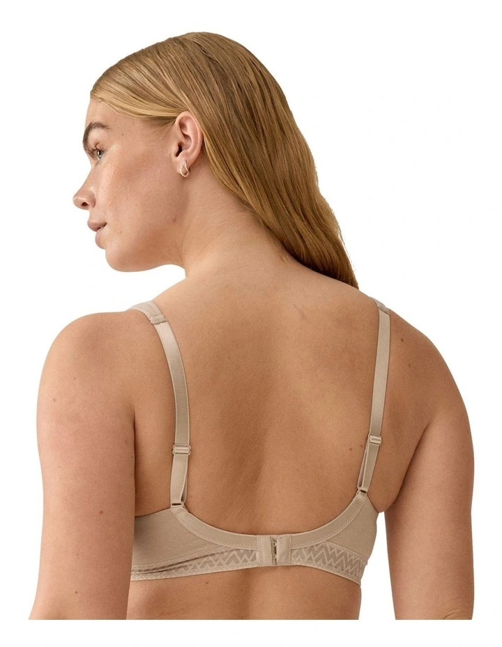 Lightly-Padded Wirefree Cotton T-Shirt Bra image 2