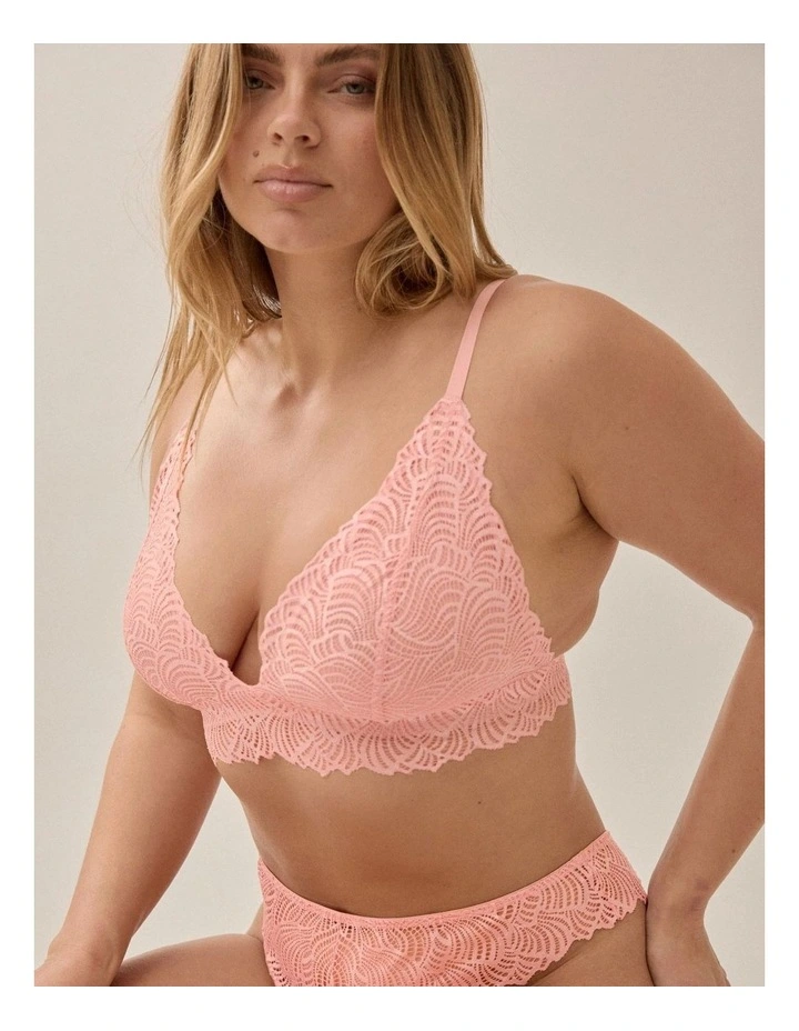 Friday Unpadded Triangle Cup Recycled Lace Bralette image 3