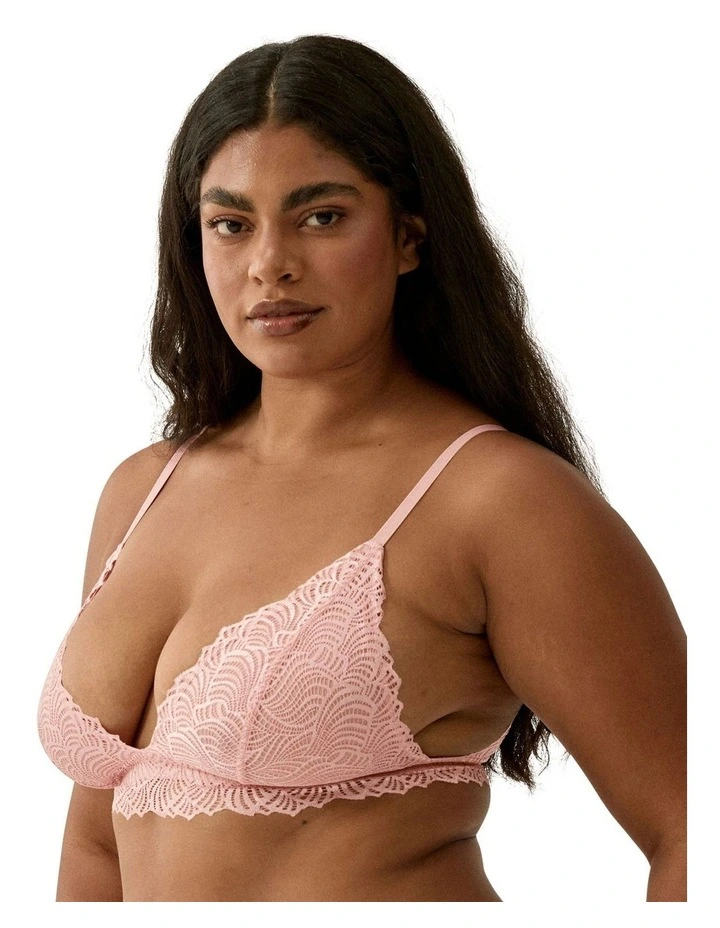 Friday Unpadded Triangle Cup Recycled Lace Bralette image 4
