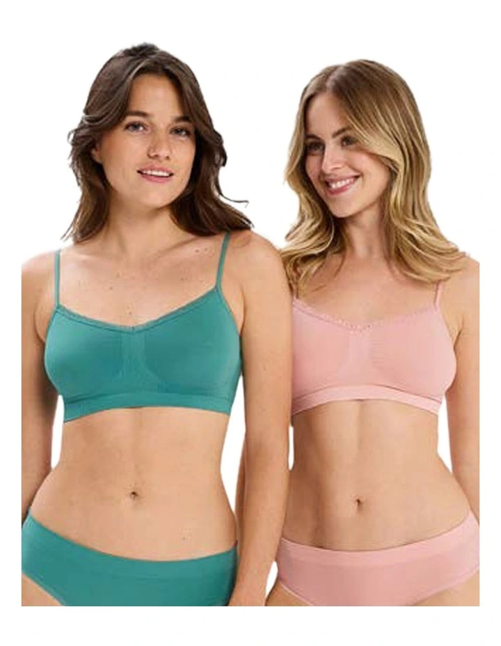 Zen Attitude Crop Top Style Wirefree Bralette (Pack of 2) image 2