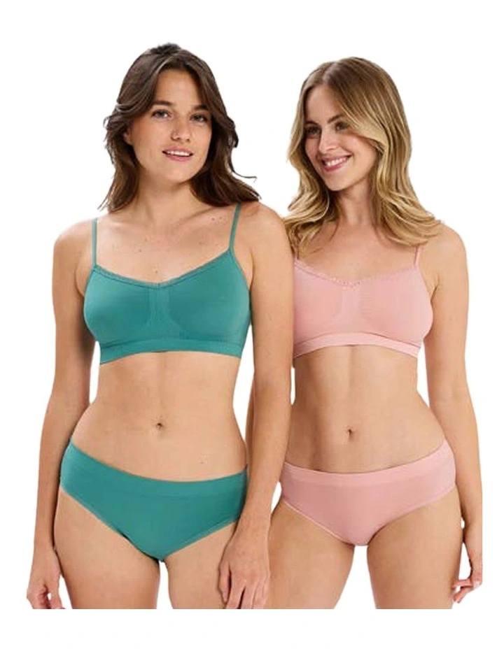 Zen Attitude Crop Top Style Wirefree Bralette (Pack of 2) image 5