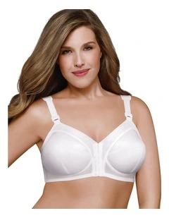 Front Close Cotton-Blend Classic Support Plus Size Bra