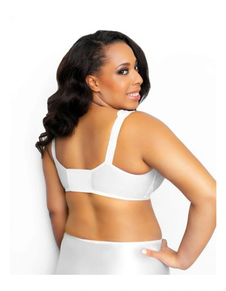 Front Close Cotton-Blend Classic Support Plus Size Bra image 2