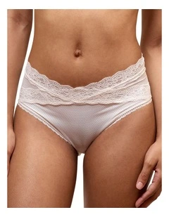 Brooklyn Mid-Rise Lace Trim Brief