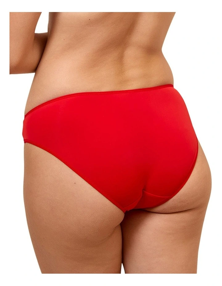 Miss Joy Microfibre Bikini Brief in Red image 2