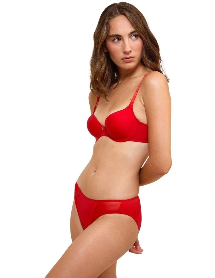 Miss Joy Microfibre Bikini Brief in Red image 4