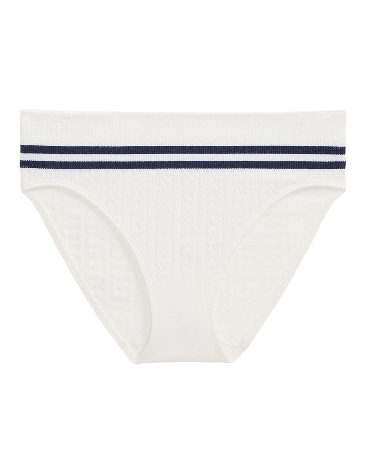 Cricket Cable Knit High Cut Seamless Bikini Brief image 5