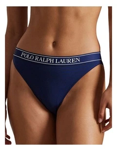 Polo Essentials Cotton Blend High Leg Bikini Brief