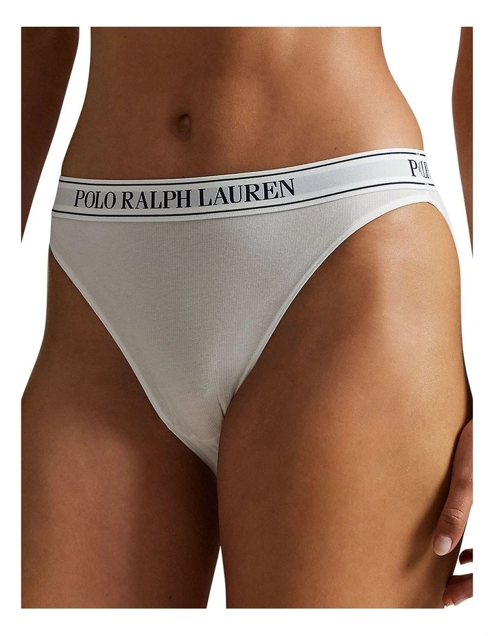 Polo Essentials Cotton Blend High Leg Bikini Brief image 7