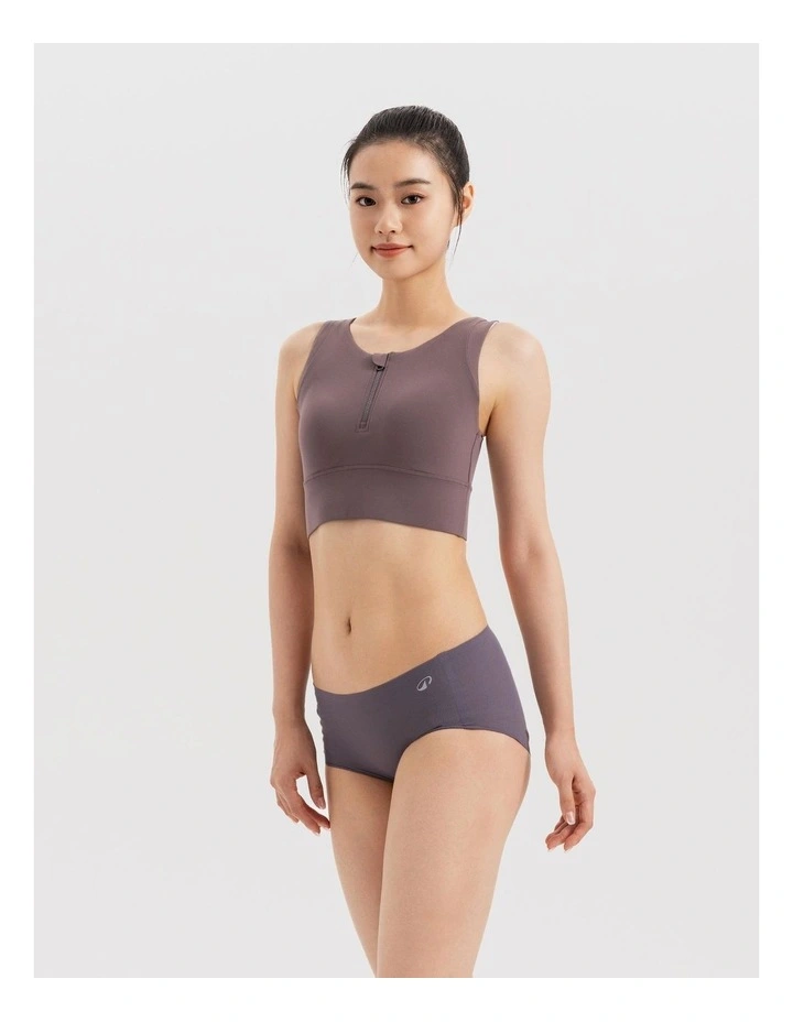 Decathlon | Domyos Women Sport Boxer Nude Ash Grey And Eggshell image 3