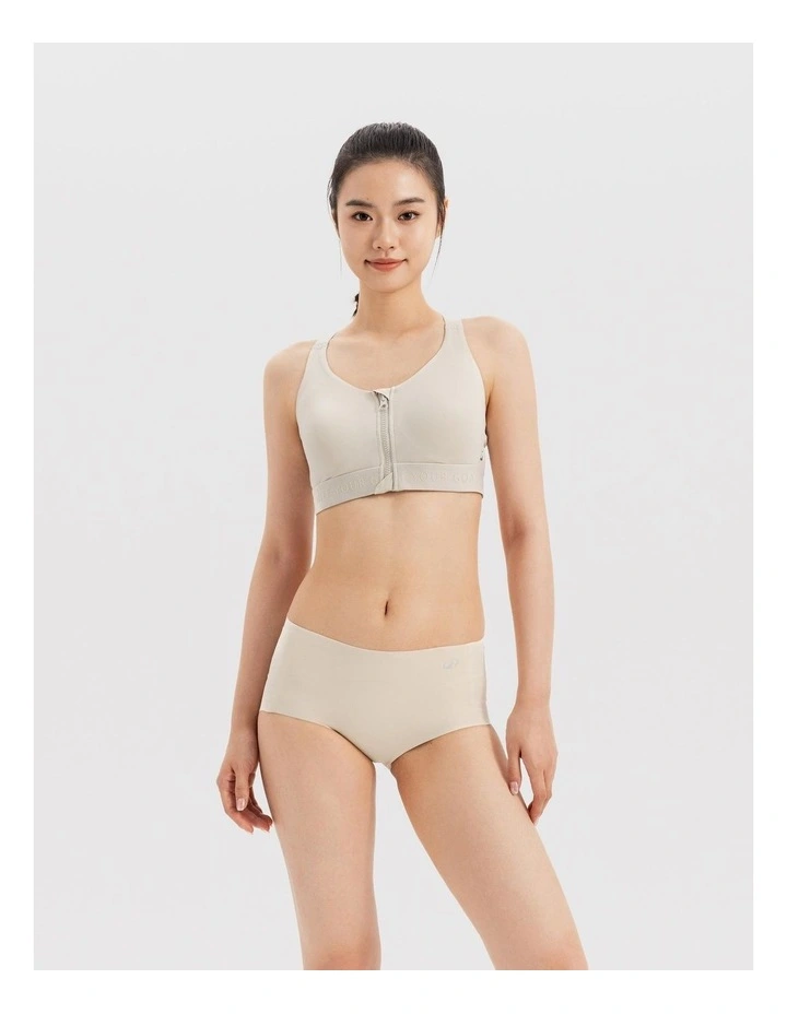 Decathlon | Domyos Women Sport Boxer Nude Ash Grey And Eggshell image 7