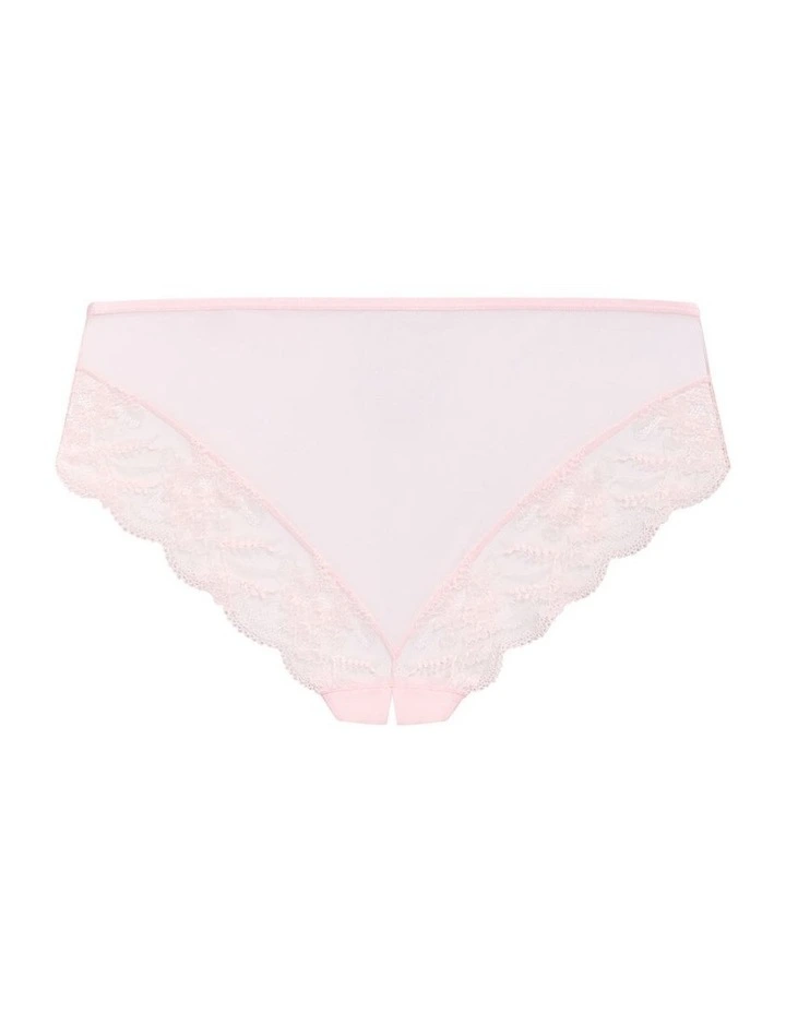 Plus Size Helena Ouvert Cheeky Panty in pink icing image 4