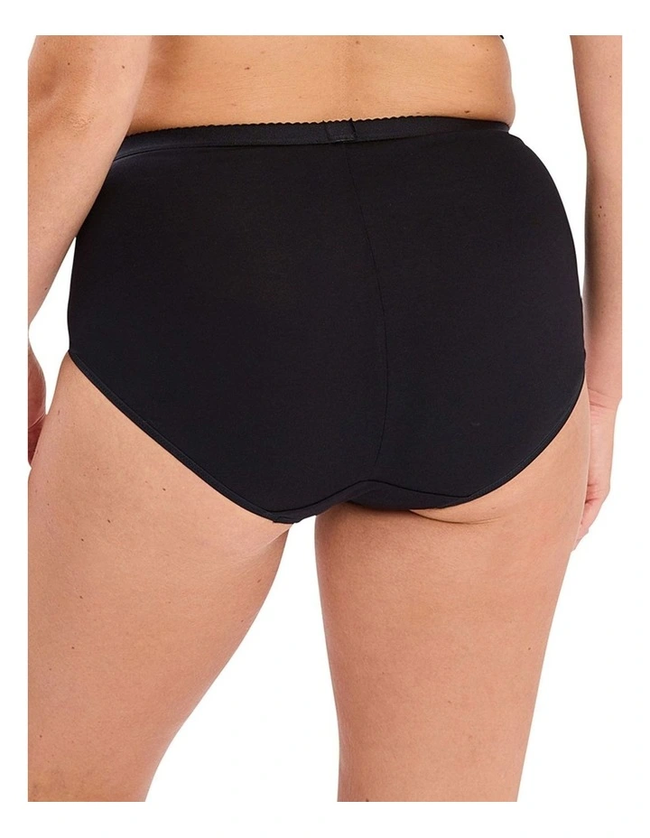 Coton d'Arum Organic Cotton & Lace High Waist Shaping Brief image 2