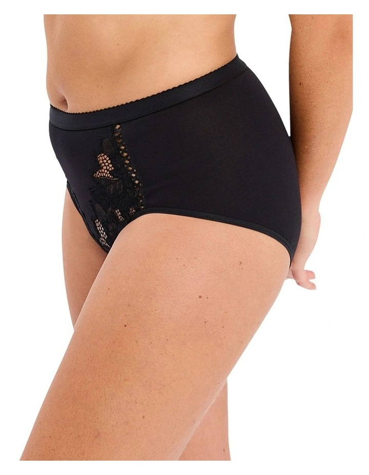 Coton d'Arum Organic Cotton & Lace High Waist Shaping Brief image 4