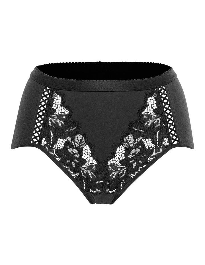 Coton d'Arum Organic Cotton & Lace High Waist Shaping Brief image 7