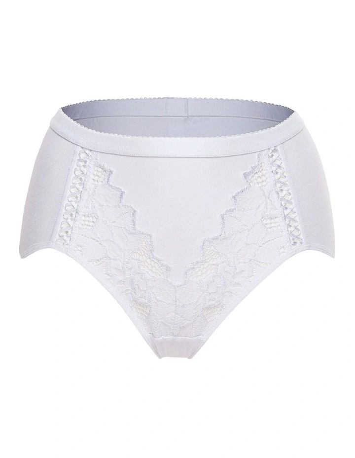 Coton d'Arum Organic Cotton & Lace High Waist Shaping Brief image 6