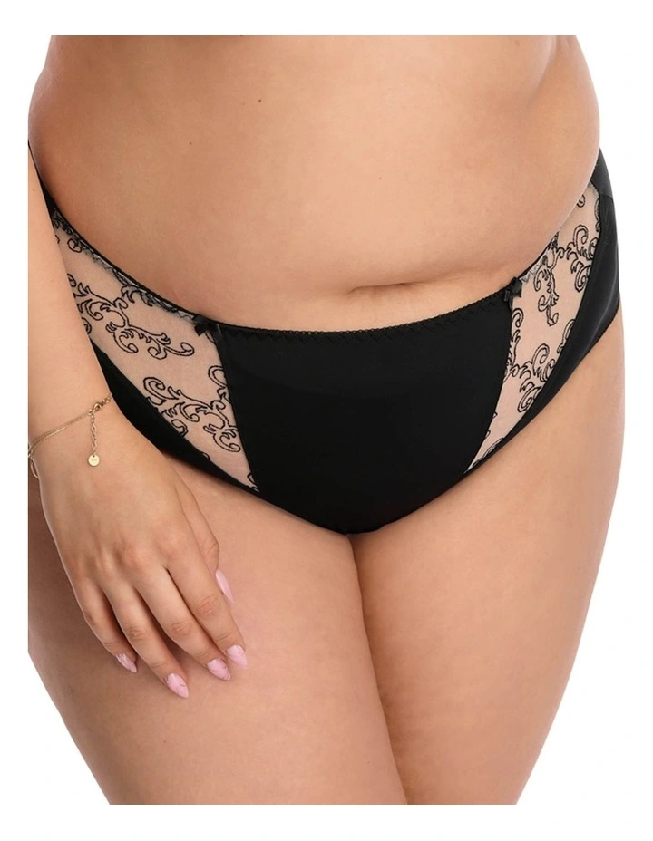Tatuaz Microfibre Full Cut Brief with Embroidery image 2